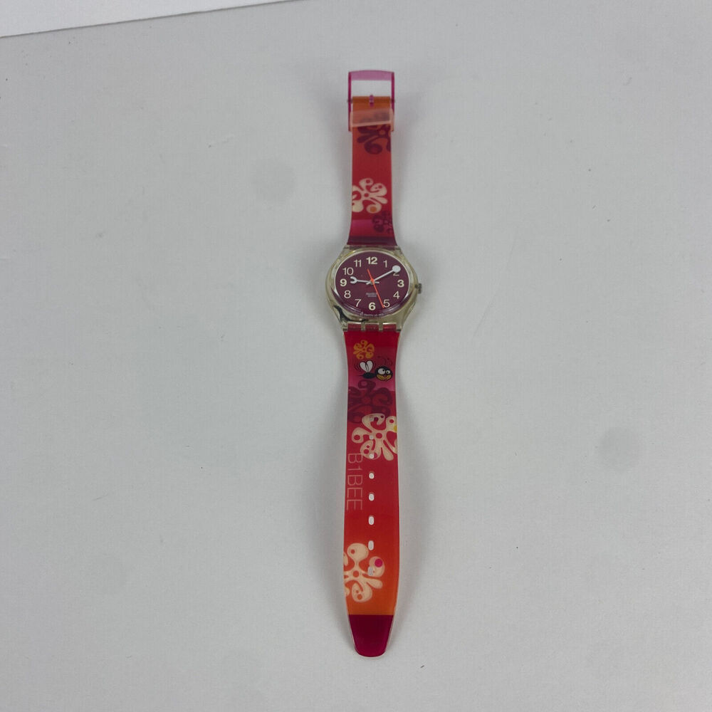 2003 Swatch Originals Buzzin' Around GE100 Swiss Made Quartz 34mm Watch READ